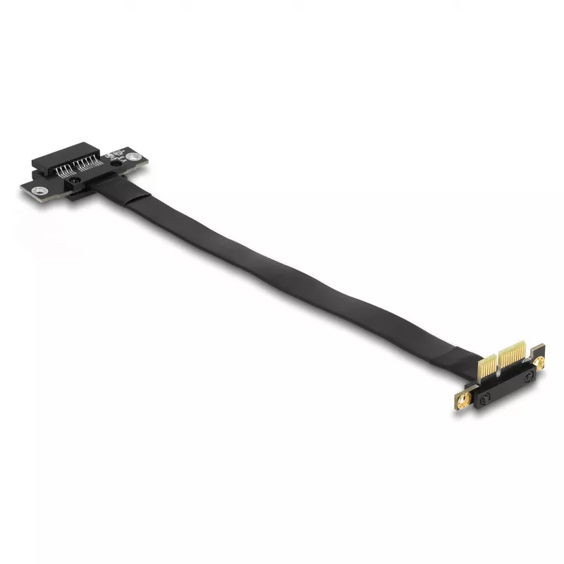 Tarjeta riser DeLOCK PCI Express x1 macho en ángulo de 90° a ranura x1 con cable de 30 cm