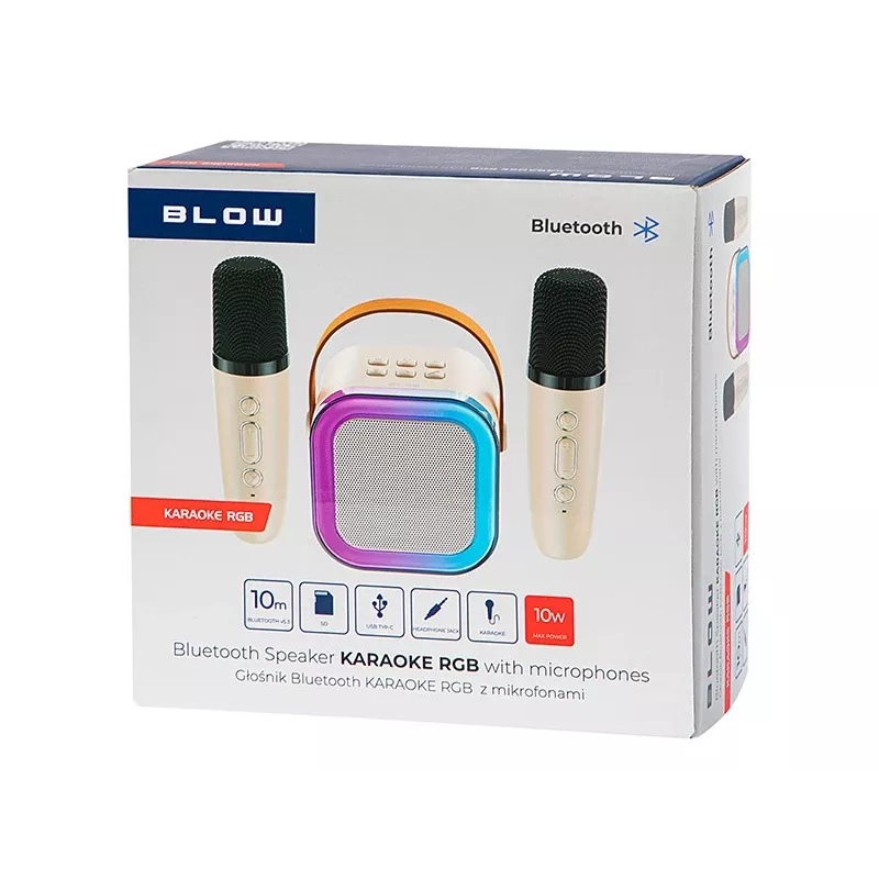 Altavoz de karaoke, Altavoz Bluetooth KARAOKE RGB, 30W
