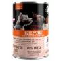Comida húmeda para perros lata PetRepublic para perros medianos/pequeños, 400 g — trozos en salsa con caza
