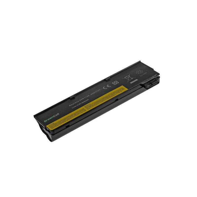 Batería Green Cell LE57V2 para Lenovo ThinkPad L450 T440 T450 X240 X250 — Li-Ion 4400 mAh, negro