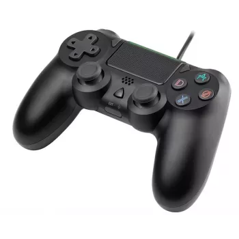 Mando con cable TRACER SHOGUN PRO negro — 16 botones, analógico/digital, cable de 1,5 m, vibración, PC/PS4/PS3