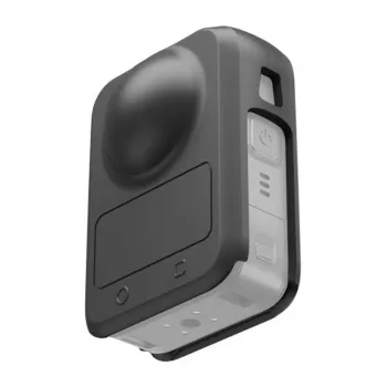 Funda de silicona con protector de objetivo PULUZ para DJI Osmo 360 (negra)