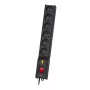 Regleta Lestar 1966004697 — 6 tomas tipo E, 230 V, cable de 5 m, negra