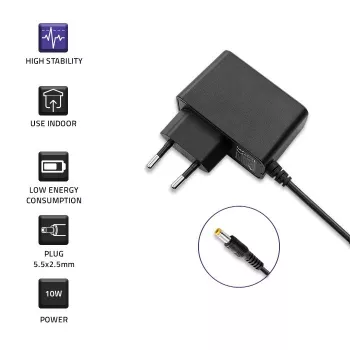 Fuente de alimentación de enchufe 10W 5V, 2A, 5,5x2,5