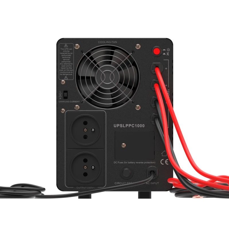 Green Cell PowerCore UPSLPPC1000 1500VA / 1000W SAI AVR, 12 VDC, LCD, sin baterías