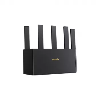 Router WLAN TENDA TE3L Wi‑Fi 7 (IEEE 802.11ax), 3x Gigabit-LAN, 1x WAN, 512 MB RAM, VLAN, NAT, WPA, negro