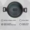 Olla para carne Russell Hobbs RH01863EU7 20 cm Crystaltech batería de cocina acero inoxidable tapa de vidrio