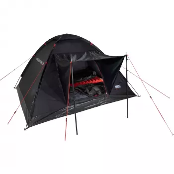 Tienda de campaña piramidal High Peak Beaver 3 3 personas estructura rígida impermeable 150 cm
