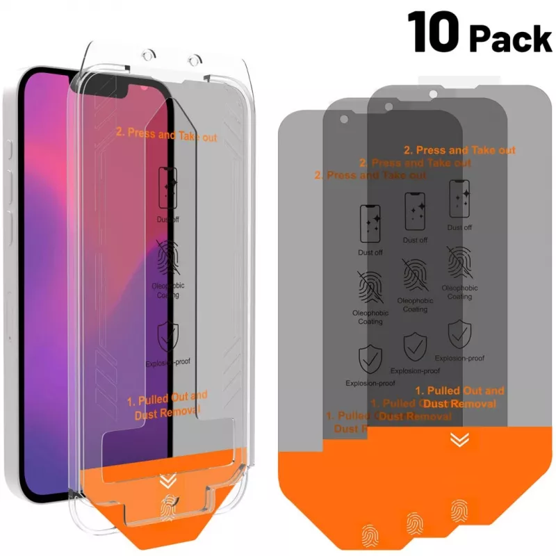 4smarts Second Glass Privacy kit de servicio de 10 unidades para Apple iPhone 16e, 541425