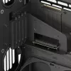 Caja de PC HAVN HS 420 VGPU, torre Midi, E-ATX, cristal templado, cable riser PCIe 5.0 - negra
