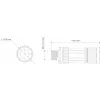 TELTONIKA NETWORKS Conector macho M12 Type X de 8-PIN (PR40118K)