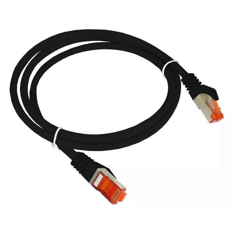 Cable de red AVIZIO KKS6CZA1.0 negro 1 m Cat6 F/UTP (FTP)