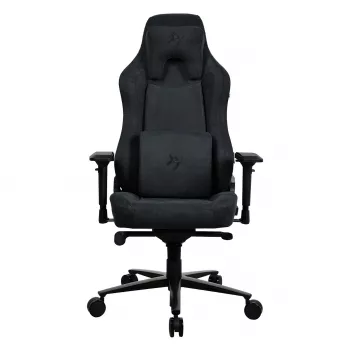 Silla gaming Arozzi Vernazza Supersoft Pure negra, peso máximo del usuario 145 kg