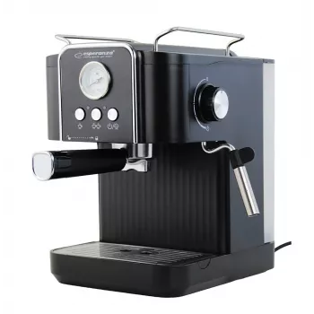Cafetera de espresso ESPERANZA EKC010 — depósito de agua de 1,8 L, 850 W, 20 bar, espumador de leche integrado