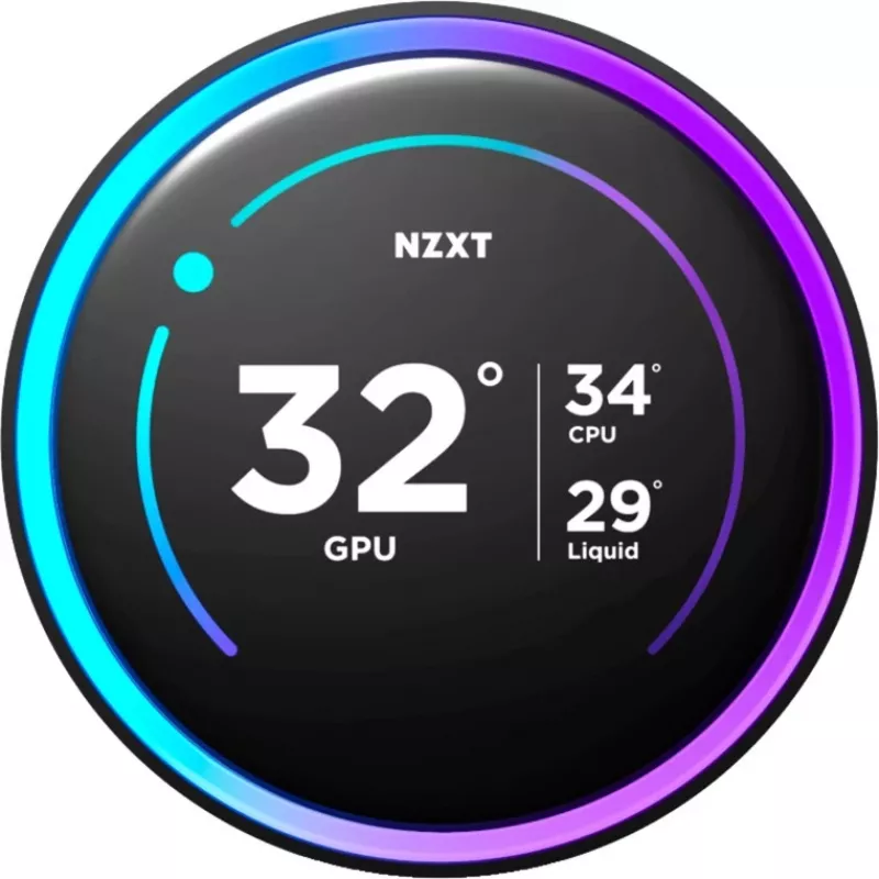 NZXT KRAKEN Elite V2 240 refrigeración líquida con pantalla negra RL-KN24E-B2 (RL-KN24E-B2)