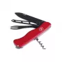 Cuchillo de queso Victorinox Cheese Master V-0 83 rojo con hoja desmontable y punta de tenedor