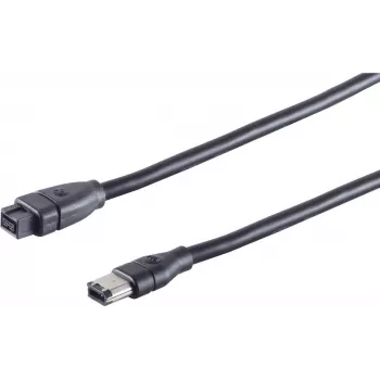 Cable FireWire Tecline 39805 5 m 6 pin. 9 pin. negro