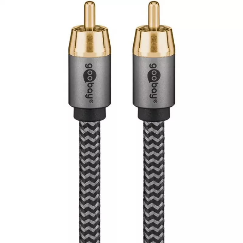 Goobay 65296. Conexión 1: RCA, conector 1 sexo: macho, conexión 2: RCA, conector 2 sexo: macho, material del cable: cobre,