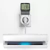 Temporizador electrónico QOLTEC PC0628 con pantalla LCD, cuenta atrás de 24 horas