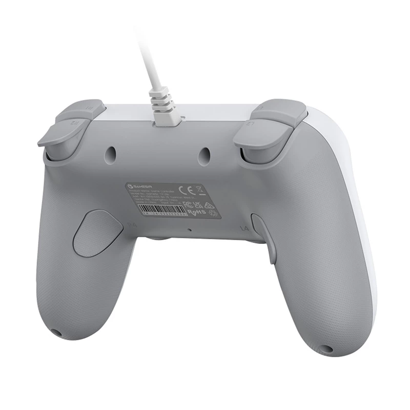 Mando gaming con cable GameSir T3 Lite WT blanco – mando con cable ergonómico, compatible con PC