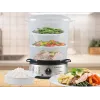 Vaporera Beper BC.250 3 cestas encimera 800 W acero inoxidable