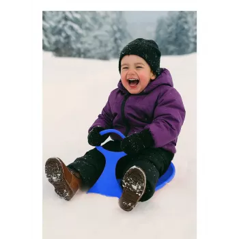 Trineo Jamara Snow Play Snow Glider azul — trineo de plástico, 570×380×30 mm, a partir de 3 años