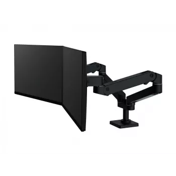 Ergotron LX Pro - Kit de montaje (brazo doble) - modular - para 2 pantallas LCD - en paralelo - aluminio - negro - tamaño de pantalla: hasta 68,6 cm (hasta 27
