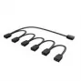 Splitter RGB Akasa AK-CBLD13-85BK cable splitter LED direccionable 1 a 6