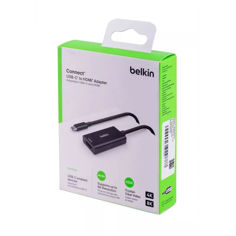 Adaptador de cable de vídeo Belkin AVC013BTBK HDMI Type-A (estándar) USB Type-C negro