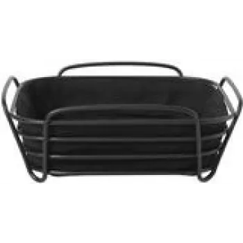 Panera Blomus 63872 rectangular algodón acero negro