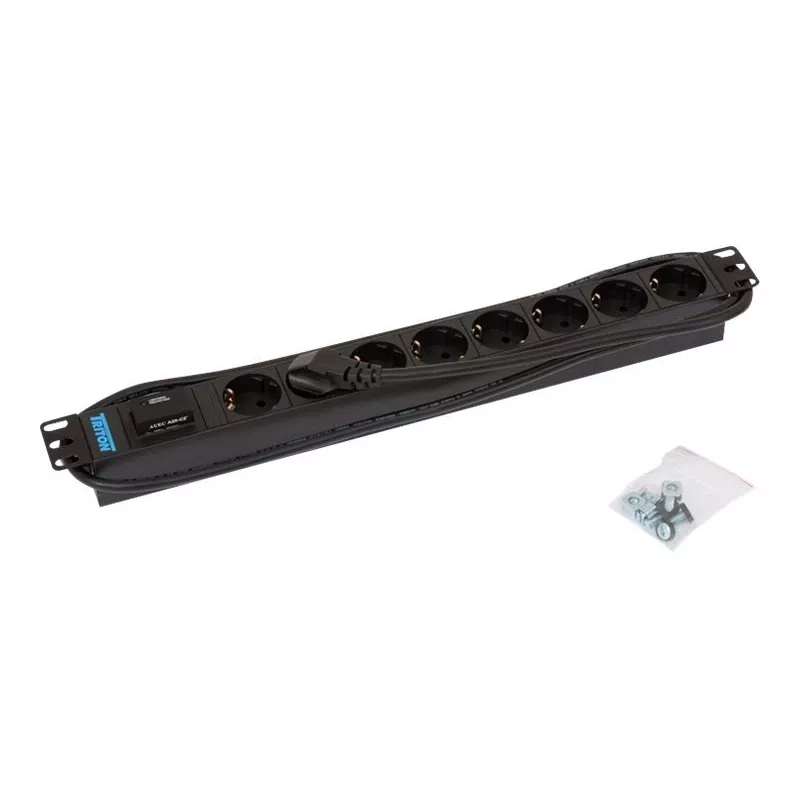 Protección contra sobretensiones Triton RAB-PD-X08-A1 negro 8 salidas AC 230V 2m
