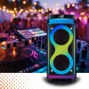 Altavoz portátil MANTA SPK0601B100, 100 W, Bluetooth, karaoke, micrófono inalámbrico, batería, ecualizador, iluminación disco