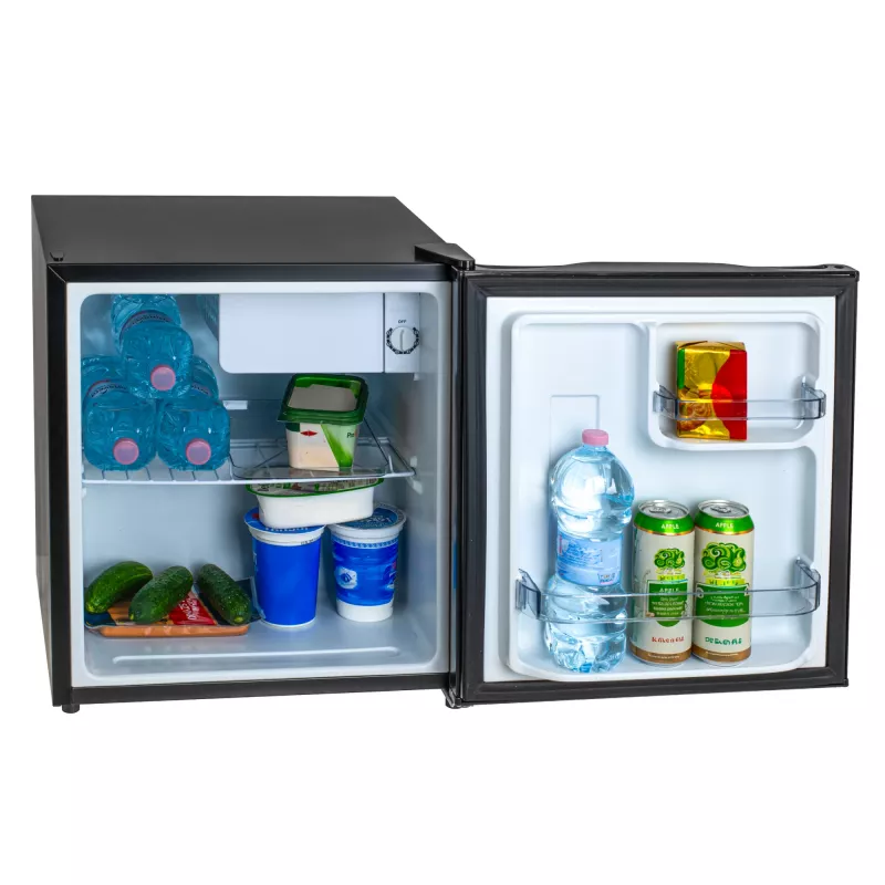 Adler frigorífico | AD 8096 | Clase de eficiencia energética E | Independiente | Larder | Altura 49,5 cm | Capacidad neta del frigorífico 45 L | 39 dB | Negro