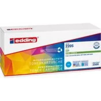 Edding EDD-2205 tóner sustituye a HP 203X (CF541X) cian 2500 páginas tóner compatible (18-2205)
