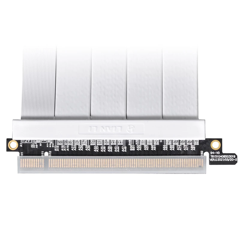 Cable riser PCIe 4.0 Lian Li PW-PCIV-4-90W 900 mm blanco