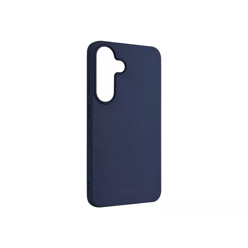 Tapa trasera para móvil FIXED para Samsung Galaxy S25 – Goma, azul