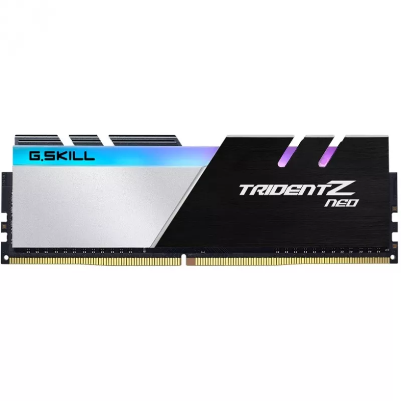 DIMM 64 GB DDR4-3200 (4x 16 GB) Quad-Kit, memoria negra/blanca, F4-3200C16Q-64GTZN, Trident Z Neo, INTEL XMP