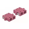 Acoplador de fibra óptica SC hembra-hembra DELOCK 85998, violeta, pack de 4