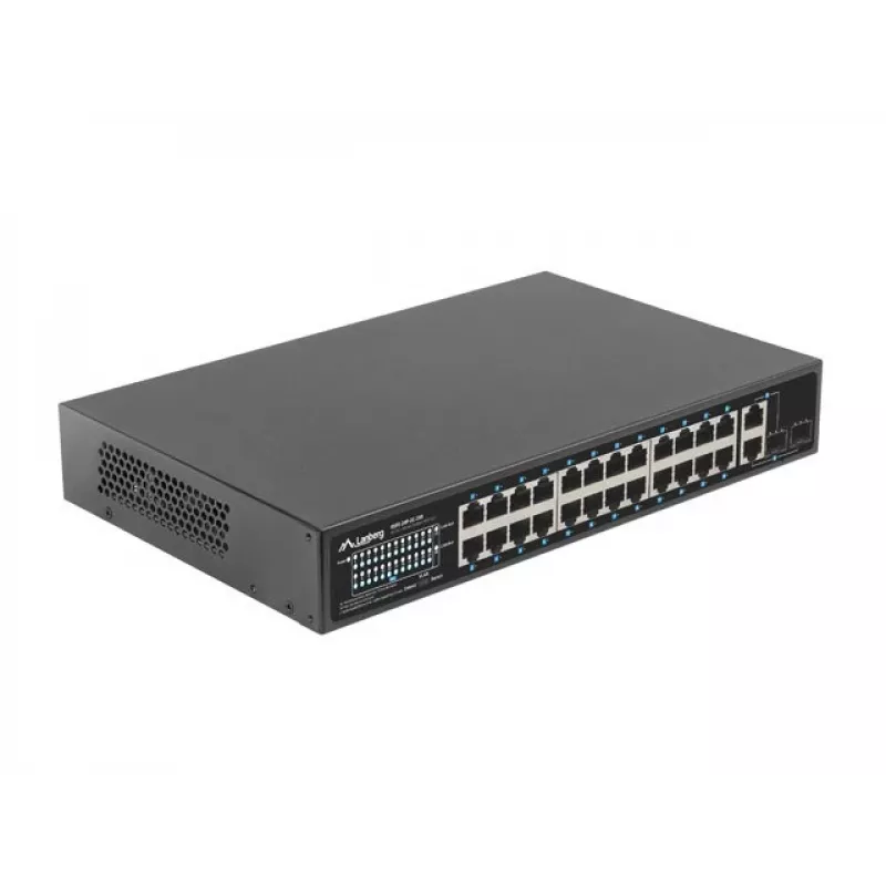 Switch de red Lanberg RSFE-24P-2C-250 no gestionado Gigabit Ethernet (10/100/1000)