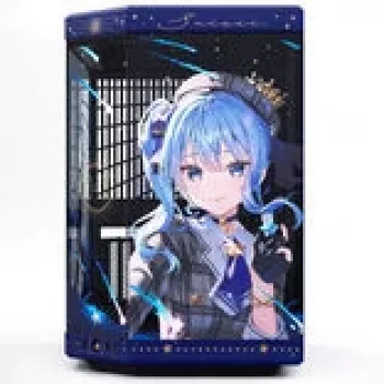 Caja de ordenador HYTE Y70 Hoshimachi Suisei azul cristal templado — caja mid-tower ATX con paneles de cristal templado