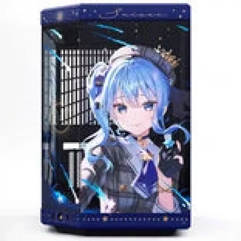 Caja de ordenador HYTE Y70 Hoshimachi Suisei azul cristal templado — caja mid-tower ATX con paneles de cristal templado
