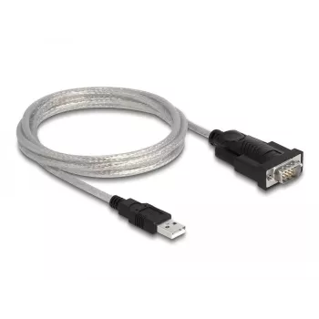 Adaptador DeLOCK USB 2.0 Type-A a serie RS-232 D-Sub 9 + D-Sub 25