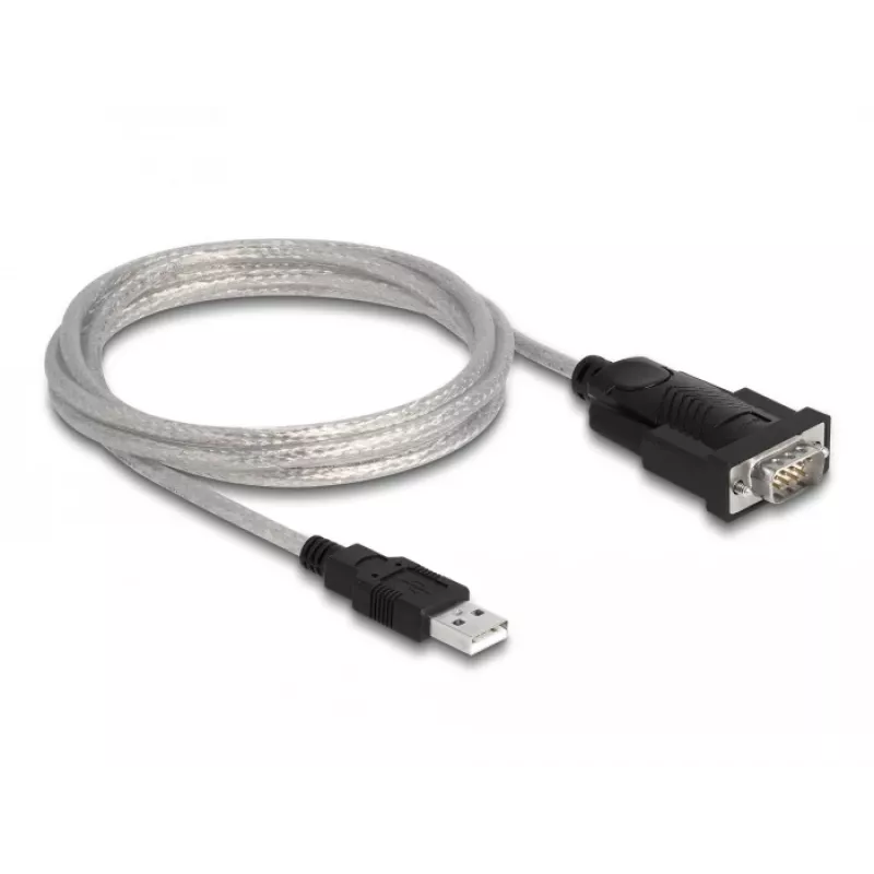 Adaptador DeLOCK USB 2.0 Type-A a serie RS-232 D-Sub 9 + D-Sub 25