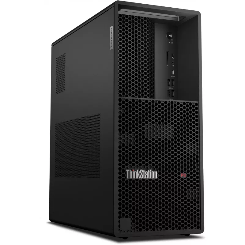 Lenovo ThinkStation P3 Tower Gen 2 Intel Core Ultra 9 285K 64 GB DDR5-SDRAM 1 TB SSD NVIDIA RTX 4000 Ada Windows 11 Pro Estación de trabajo Negro
