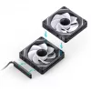 Set de ventiladores de carcasa ARGB de 120 mm Jonsbo ZL-120BR pack de 3 con iluminación reversible