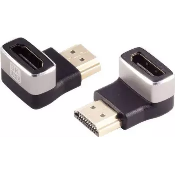 Adaptador HDMI-A ShiverPeaks 10-01050 en ángulo de 90°, compatible hasta 8K