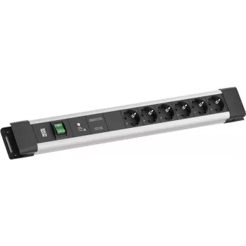 Bachmann CONNECTUS 6xCEE7/3 1xGVS-Plus 1x interruptor 2,0 m CEE7/7 gris (BM005924)