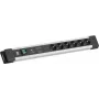 Bachmann CONNECTUS 6xCEE7/3 1xGVS-Plus 1x interruptor 2,0 m CEE7/7 gris (BM005924)