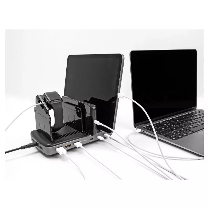 Estación de carga USB DeLOCK 3 x USB Type-C PD 3 x USB Type-A 112 W