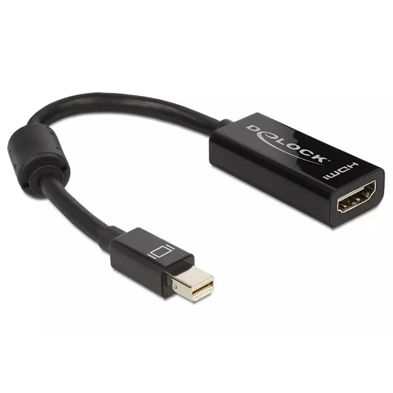 Delock - Adaptador de vídeo - Mini DisplayPort macho a HDMI hembra - 18 cm (65099)
